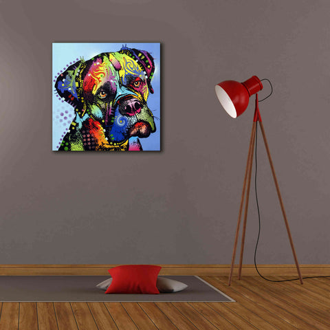 Image of 'Mastiff Warrior' by Dean Russo, Giclee Canvas Wall Art,26x26