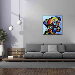 'Mastiff Warrior' by Dean Russo, Giclee Canvas Wall Art,37x37