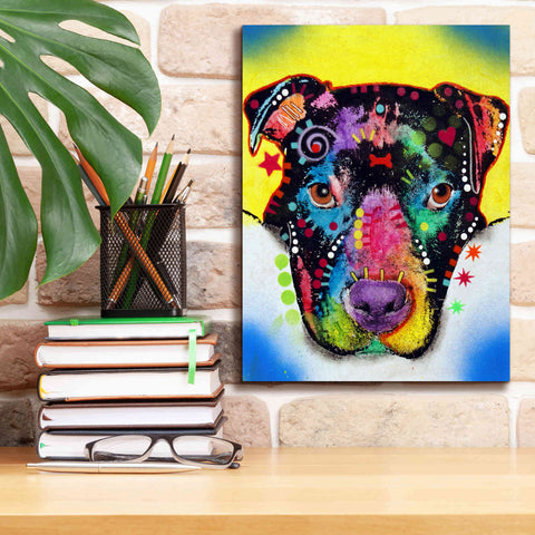 Image of 'Otter Pitbull' by Dean Russo, Giclee Canvas Wall Art,12x16