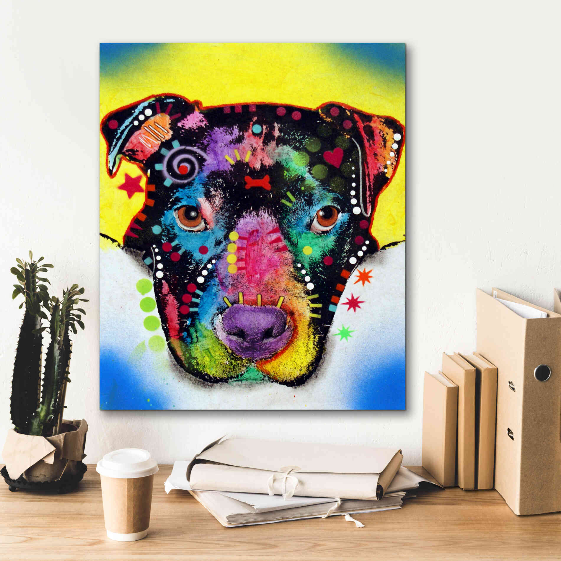 'Otter Pitbull' by Dean Russo, Giclee Canvas Wall Art,20x24