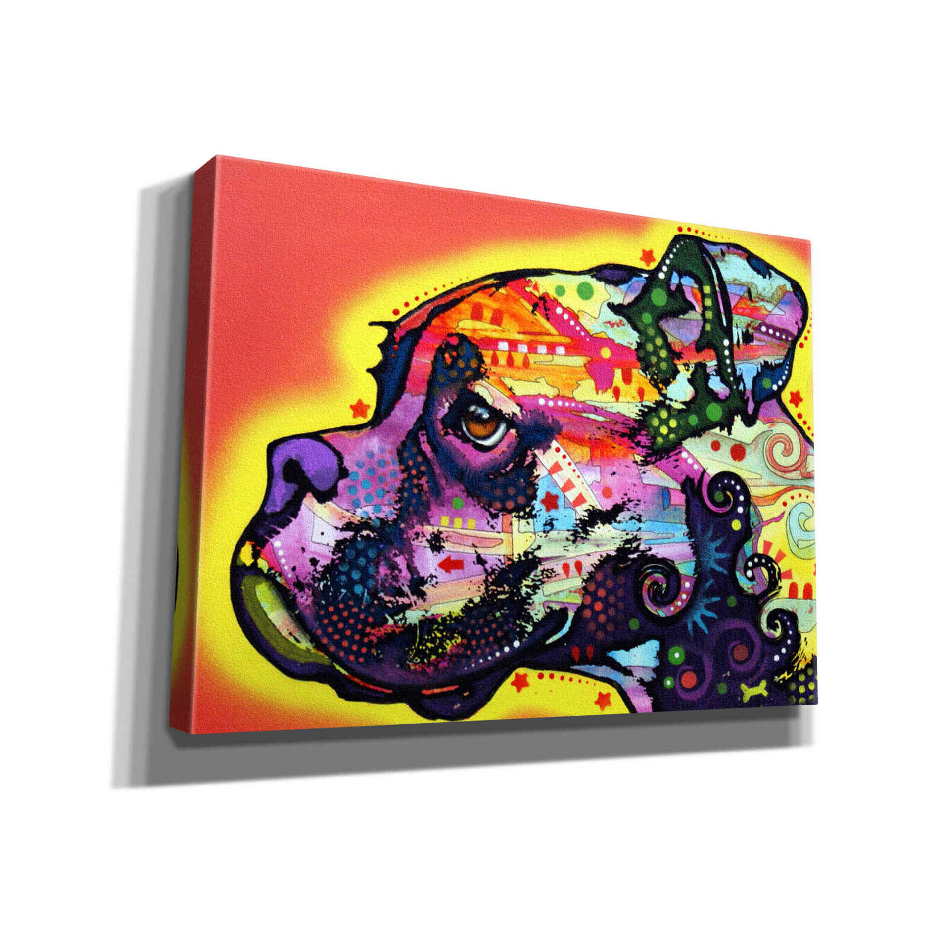 'Profile Boxer' by Dean Russo, Giclee Canvas Wall Art