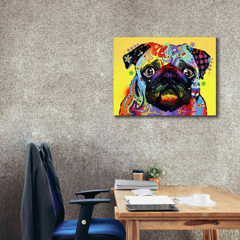 Image of 'Pug 1' by Dean Russo, Giclee Canvas Wall Art,34x26