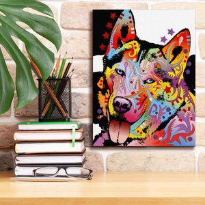 'Siberian Husky 1' by Dean Russo, Giclee Canvas Wall Art,12x16