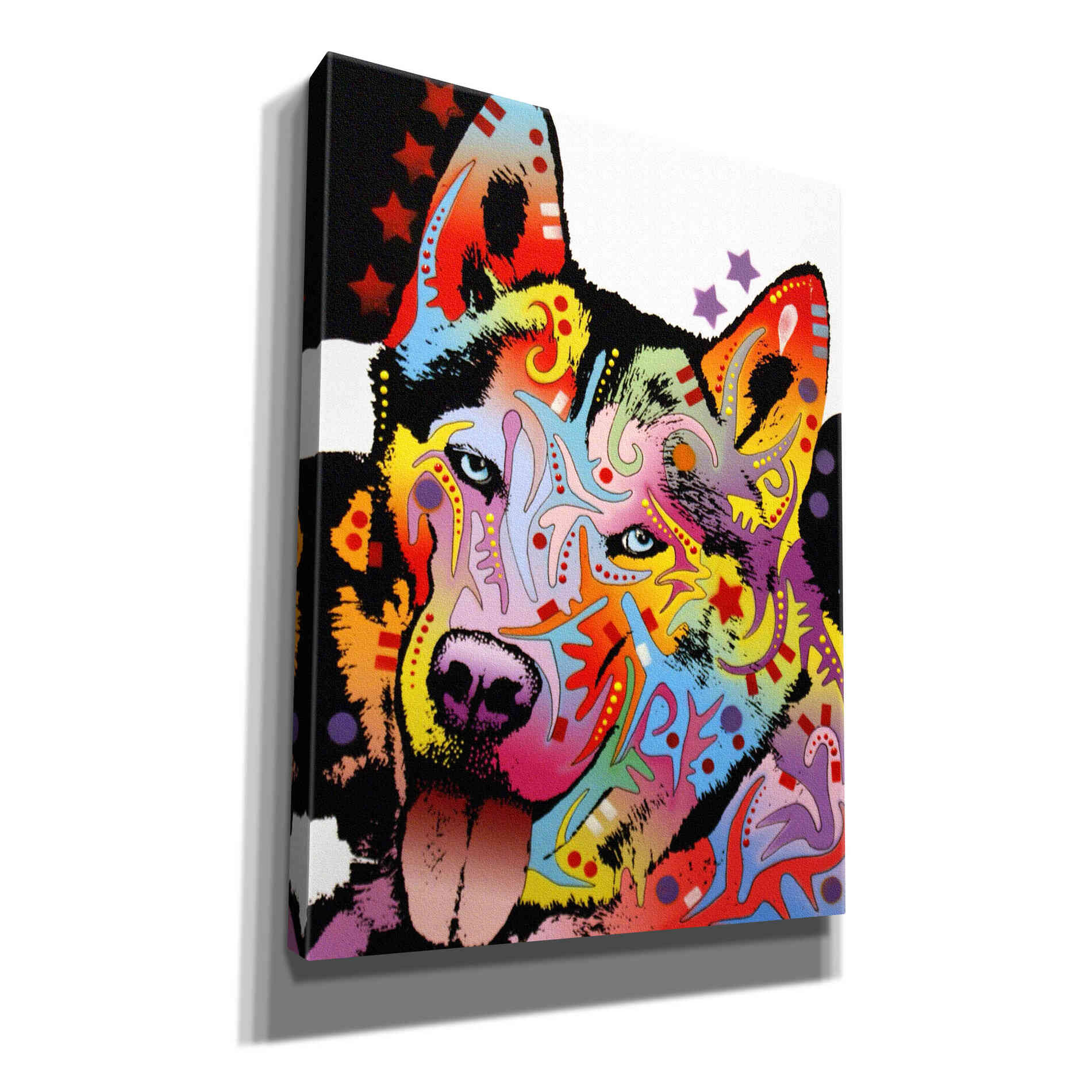 'Siberian Husky 1' by Dean Russo, Giclee Canvas Wall Art