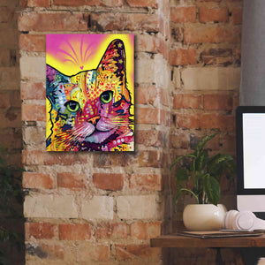'Tilt Cat I' by Dean Russo, Giclee Canvas Wall Art,12x16