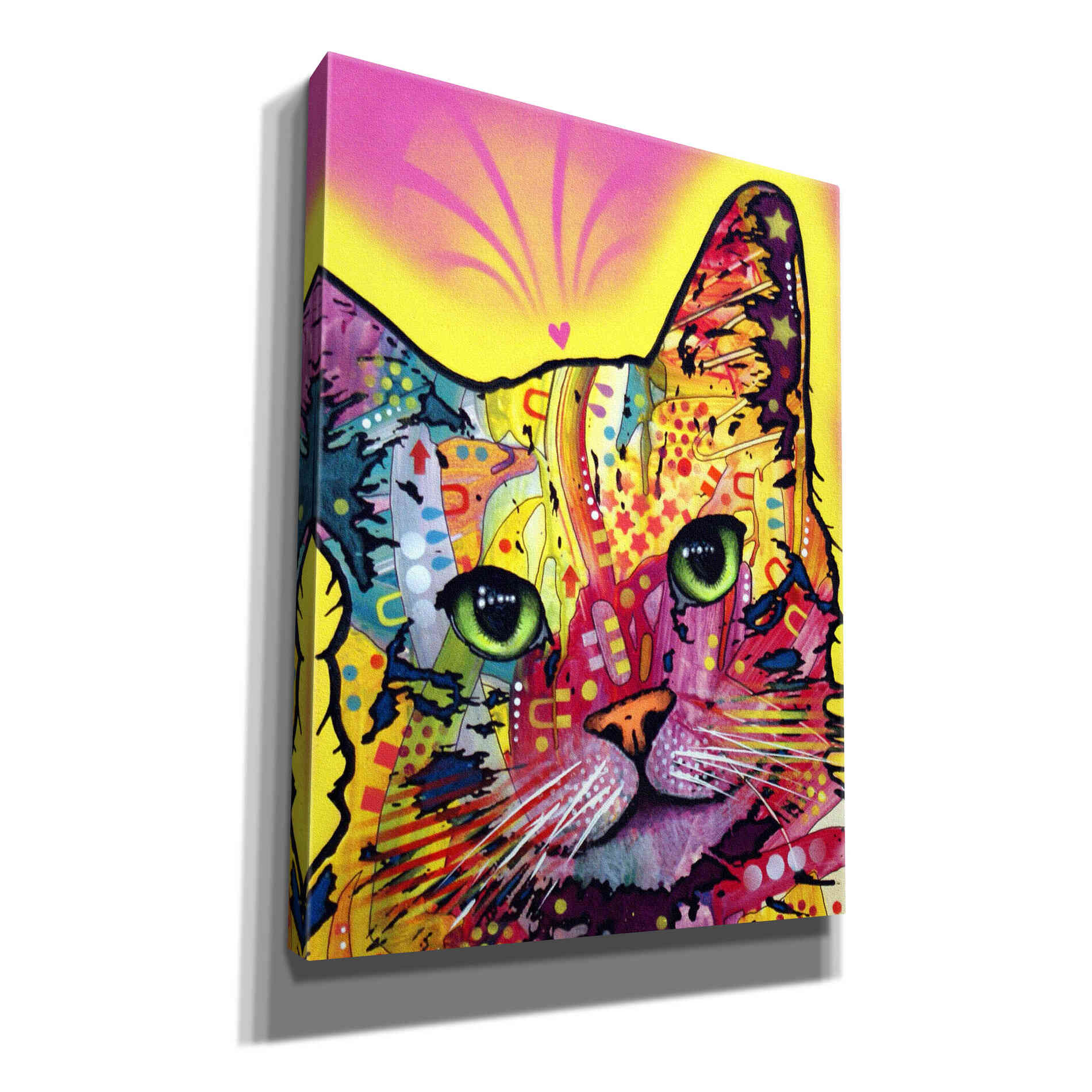 'Tilt Cat I' by Dean Russo, Giclee Canvas Wall Art