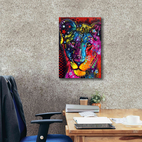 Image of 'Young Lion' by Dean Russo, Giclee Canvas Wall Art,18x26