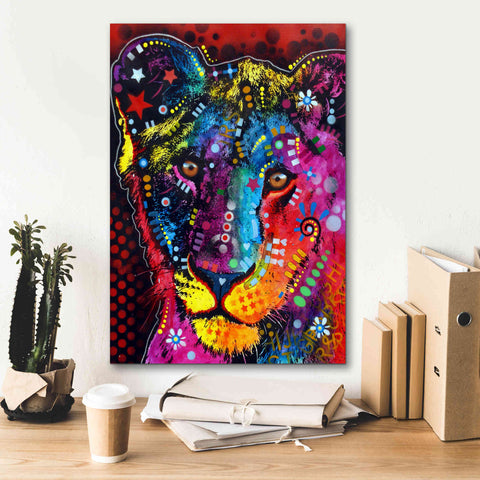 Image of 'Young Lion' by Dean Russo, Giclee Canvas Wall Art,18x26