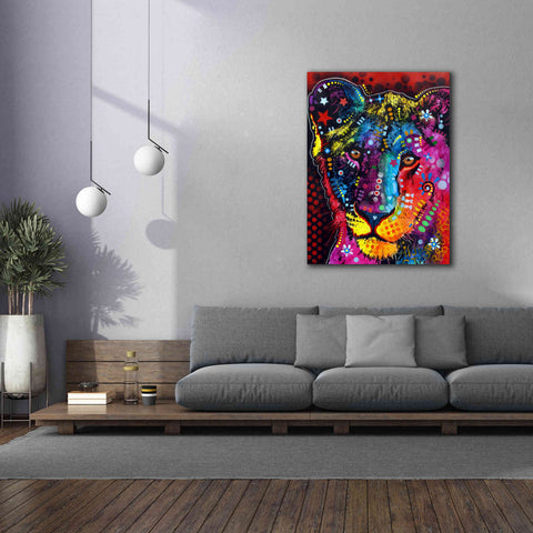 Image of 'Young Lion' by Dean Russo, Giclee Canvas Wall Art,40x54