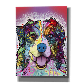 'Australian Shepherd' by Dean Russo, Giclee Canvas Wall Art