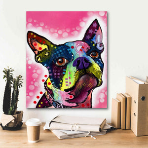 'Boston Terrier' by Dean Russo, Giclee Canvas Wall Art,20x24
