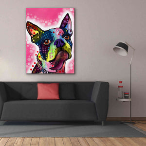 'Boston Terrier' by Dean Russo, Giclee Canvas Wall Art,40x54