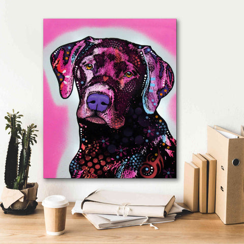 Image of 'Black Lab' by Dean Russo, Giclee Canvas Wall Art,20x24