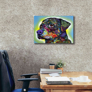 'The Rottweiler' by Dean Russo, Giclee Canvas Wall Art,24x20