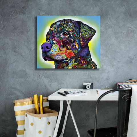 Image of 'The Rottweiler' by Dean Russo, Giclee Canvas Wall Art,24x20