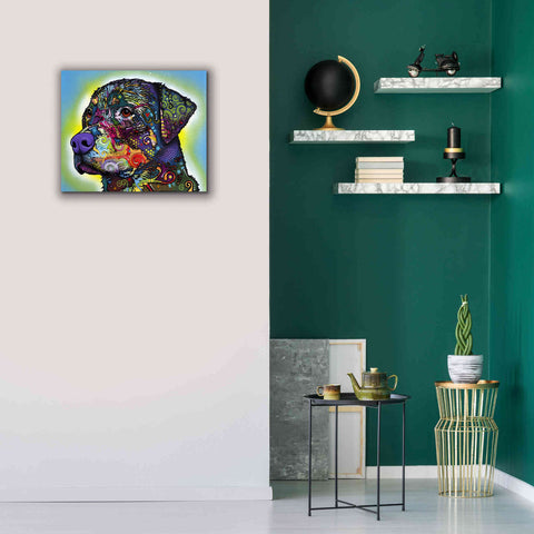 Image of 'The Rottweiler' by Dean Russo, Giclee Canvas Wall Art,24x20
