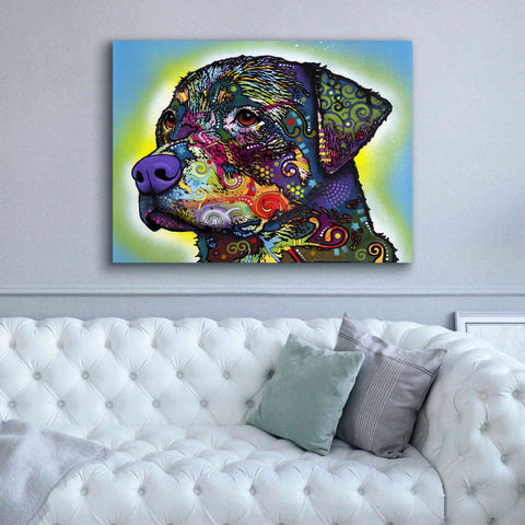 Image of 'The Rottweiler' by Dean Russo, Giclee Canvas Wall Art,54x40