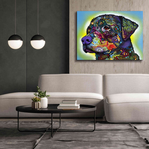 Image of 'The Rottweiler' by Dean Russo, Giclee Canvas Wall Art,54x40