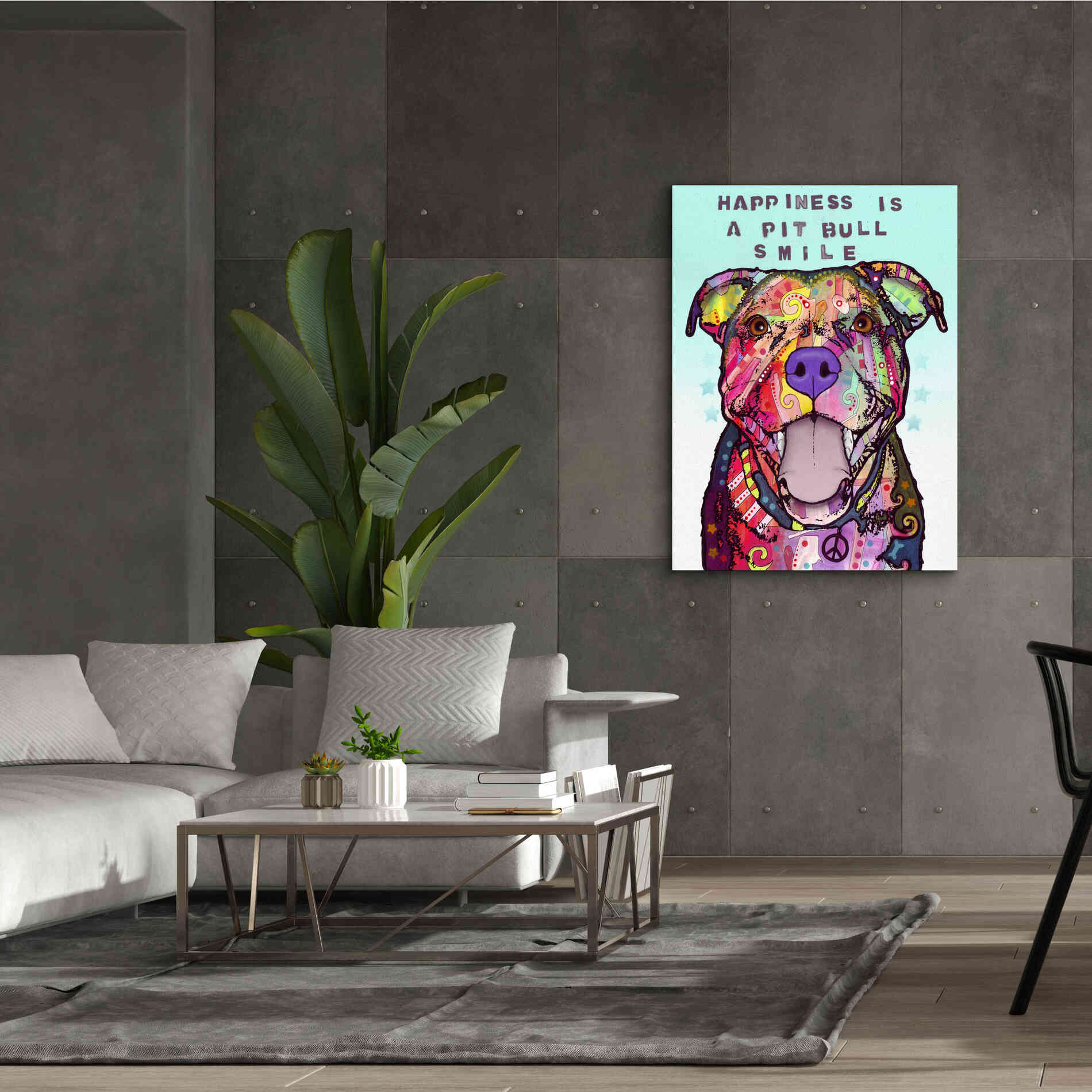 'Smile' by Dean Russo, Giclee Canvas Wall Art,40x54