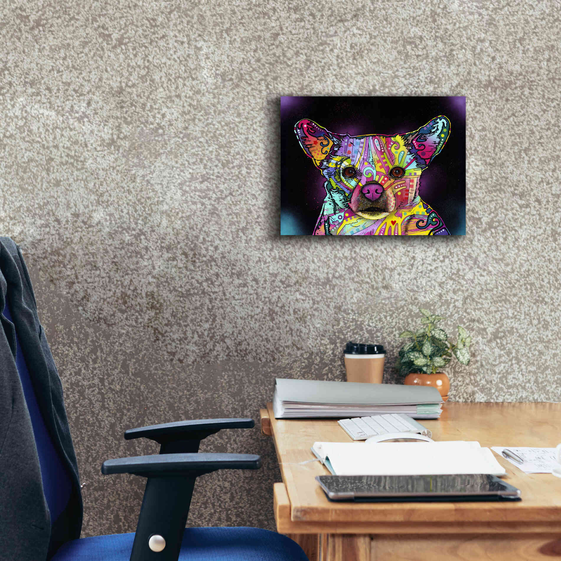 'Cheemix' by Dean Russo, Giclee Canvas Wall Art,16x12