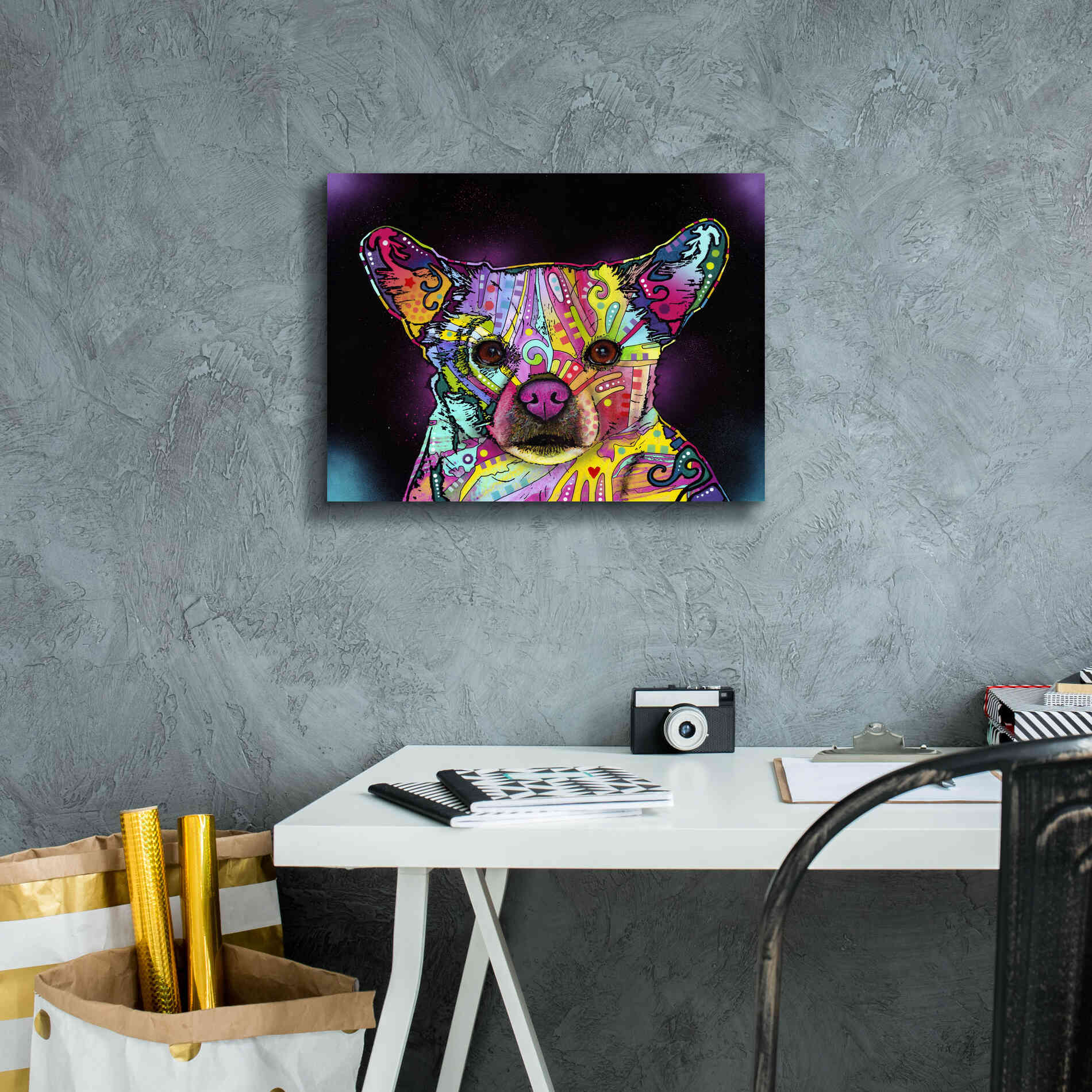 'Cheemix' by Dean Russo, Giclee Canvas Wall Art,16x12