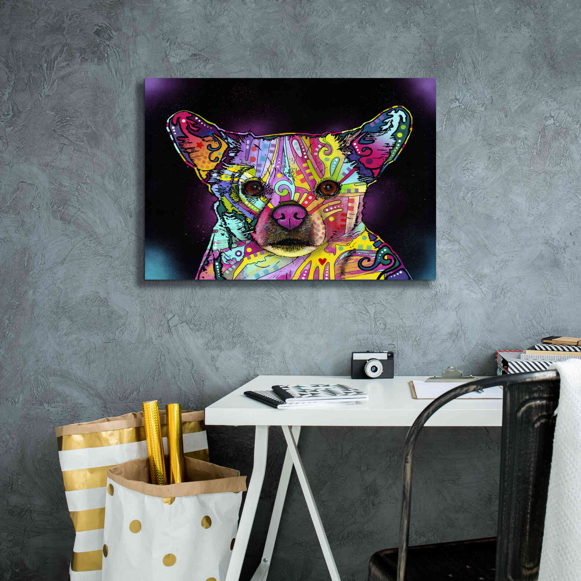 'Cheemix' by Dean Russo, Giclee Canvas Wall Art,26x18