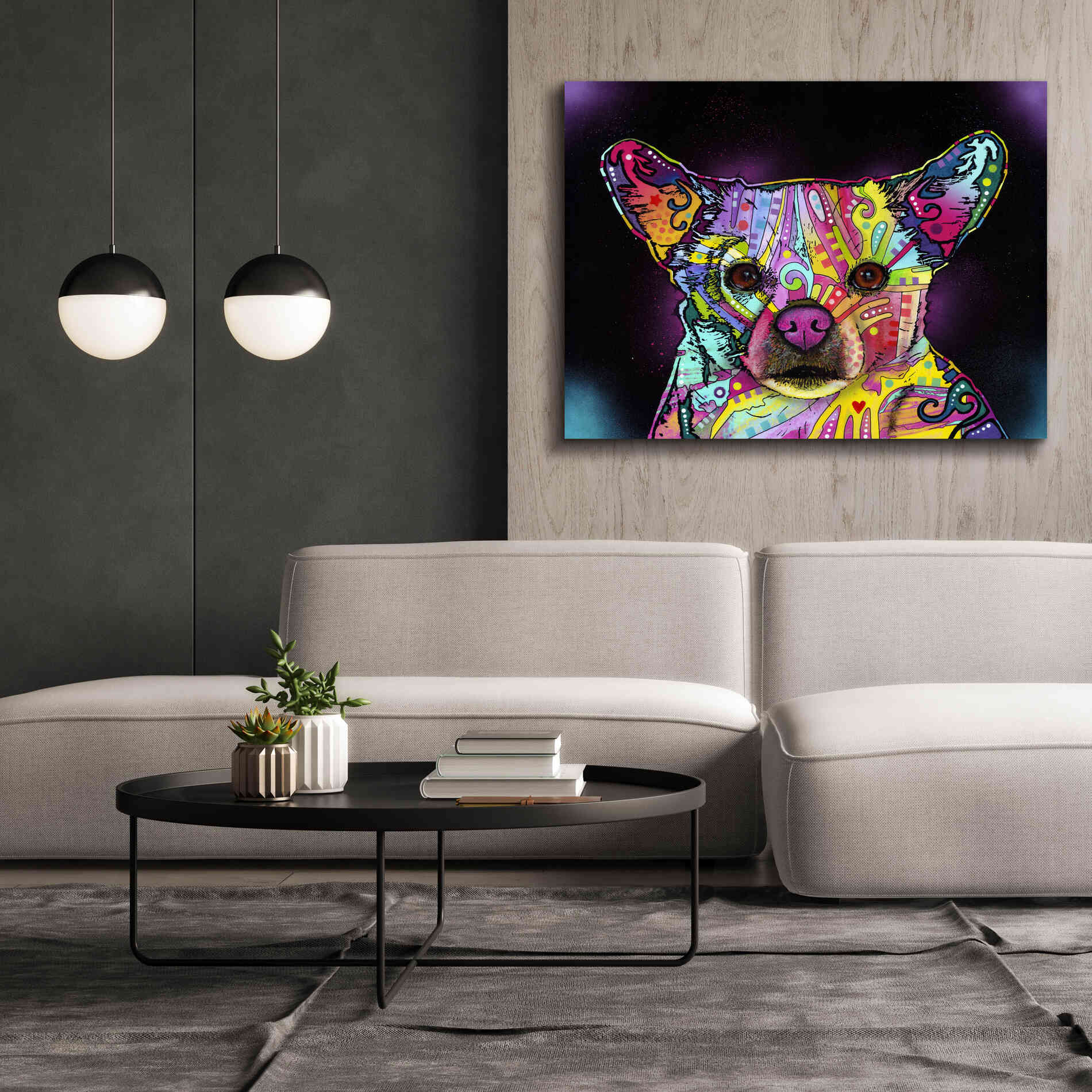 'Cheemix' by Dean Russo, Giclee Canvas Wall Art,54x40