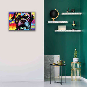 'Choose Adoption Boxer' by Dean Russo, Giclee Canvas Wall Art,26x18