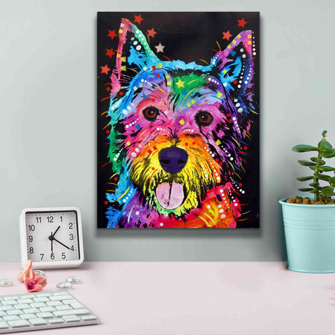 Image of 'Westie' by Dean Russo, Giclee Canvas Wall Art,12x16