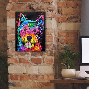 'Westie' by Dean Russo, Giclee Canvas Wall Art,12x16