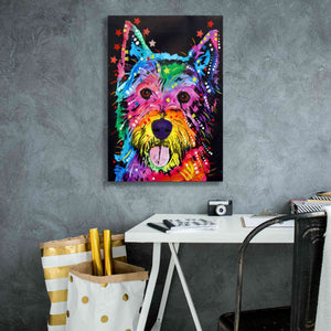 'Westie' by Dean Russo, Giclee Canvas Wall Art,18x26