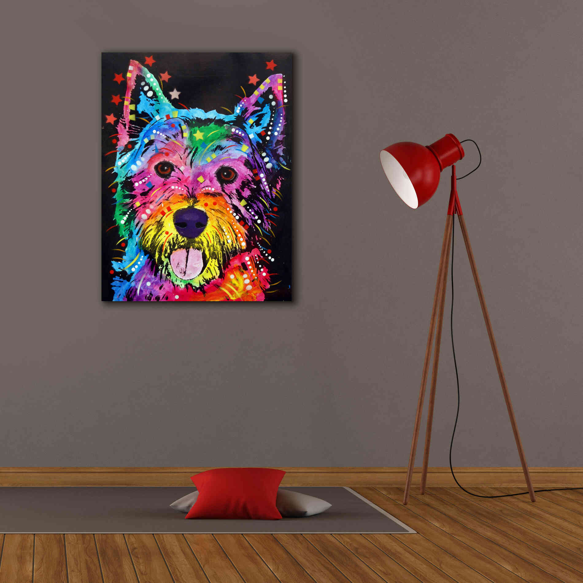 'Westie' by Dean Russo, Giclee Canvas Wall Art,26x34