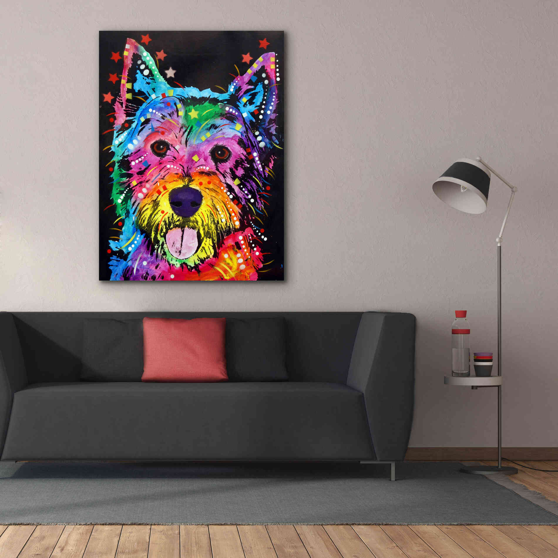 'Westie' by Dean Russo, Giclee Canvas Wall Art,40x54