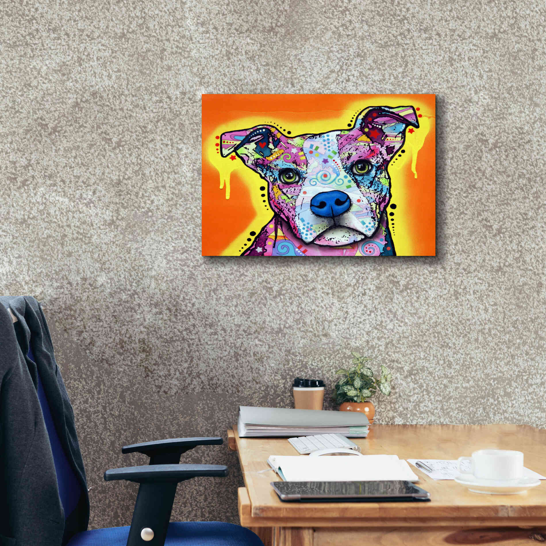 'A Serious Pit' by Dean Russo, Giclee Canvas Wall Art,24x20