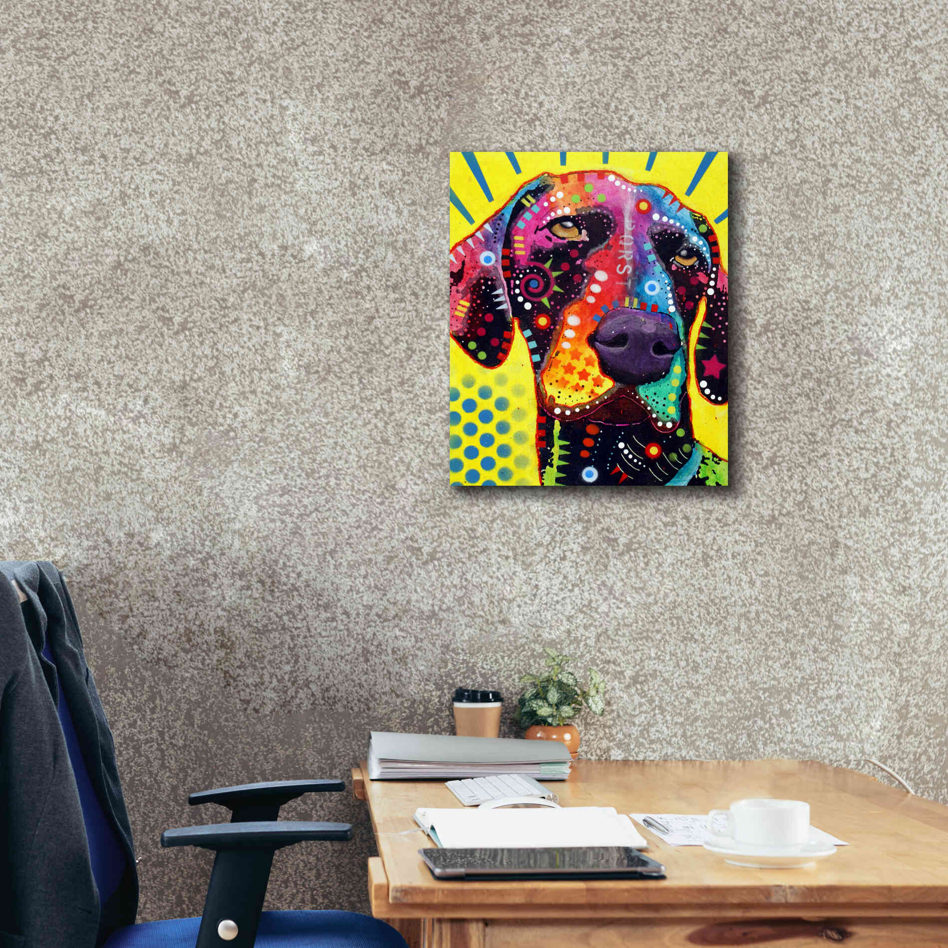'German Short Hair Pointer' by Dean Russo, Giclee Canvas Wall Art,20x24