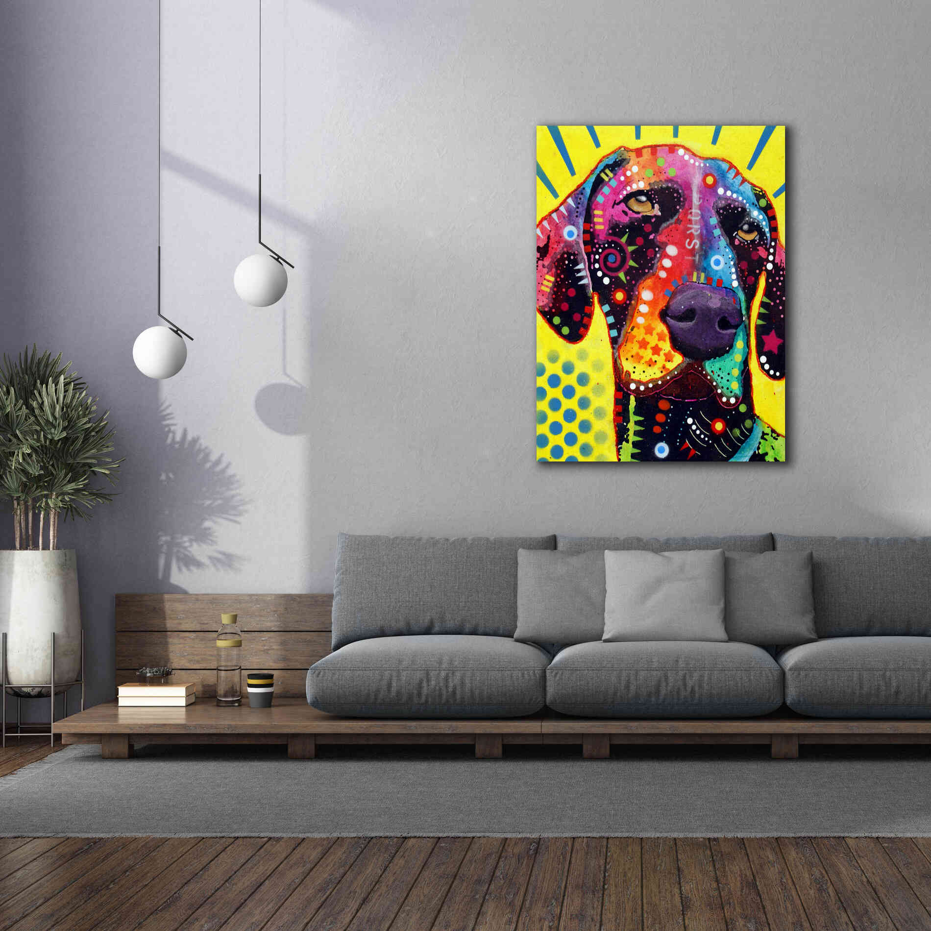 'German Short Hair Pointer' by Dean Russo, Giclee Canvas Wall Art,40x54