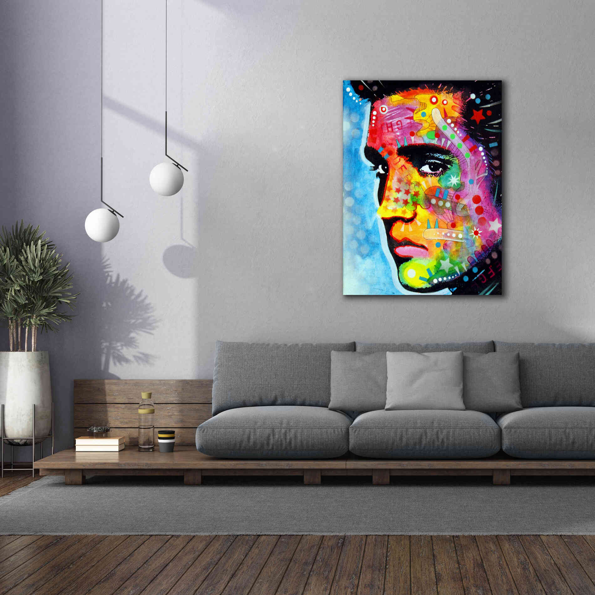 'The King' by Dean Russo, Giclee Canvas Wall Art,40x54
