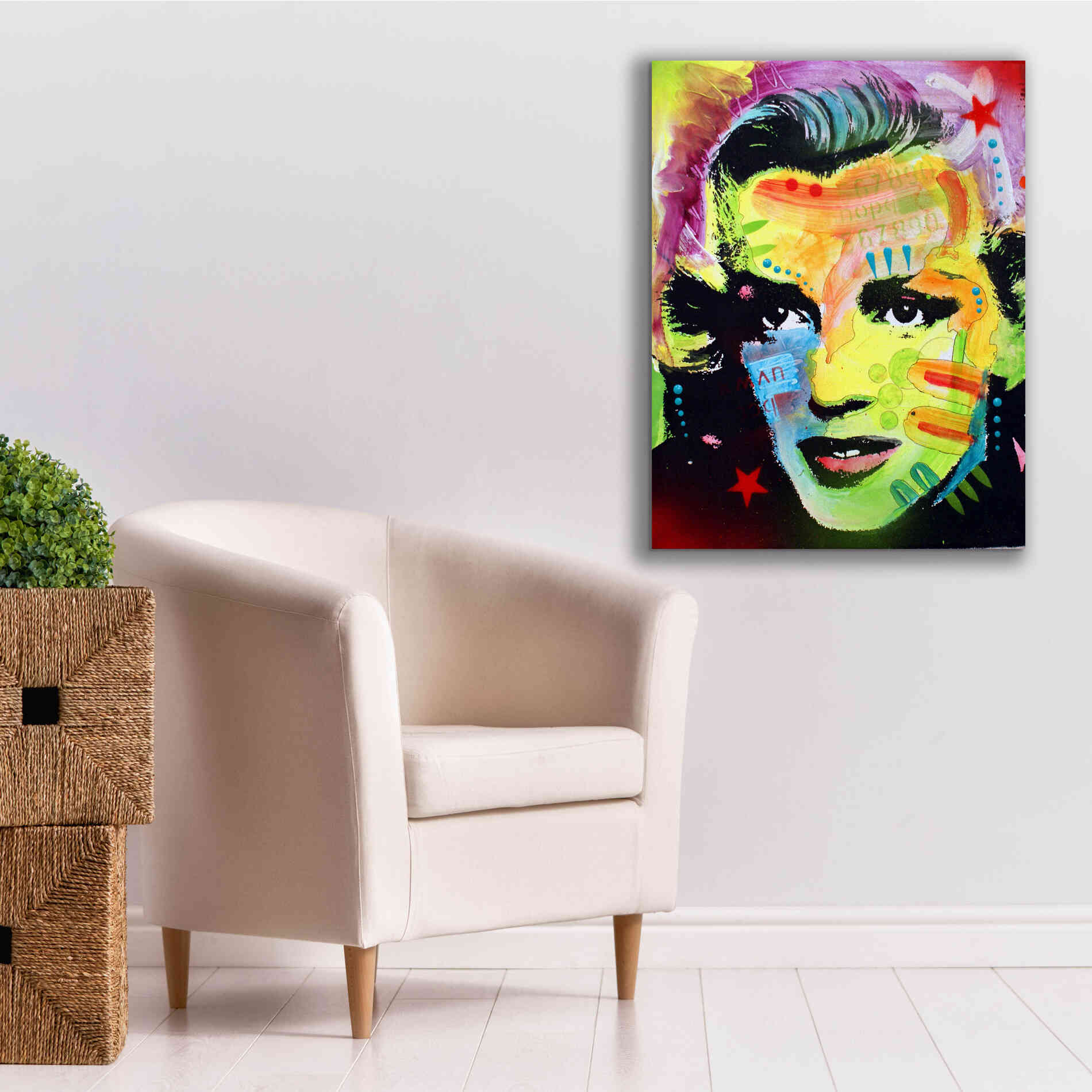 'Marilyn Monroe I' by Dean Russo, Giclee Canvas Wall Art,26x34