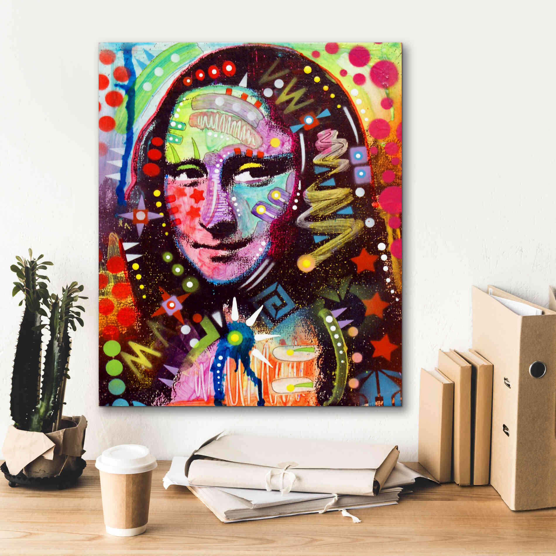 'Mona Lisa' by Dean Russo, Giclee Canvas Wall Art,20x24