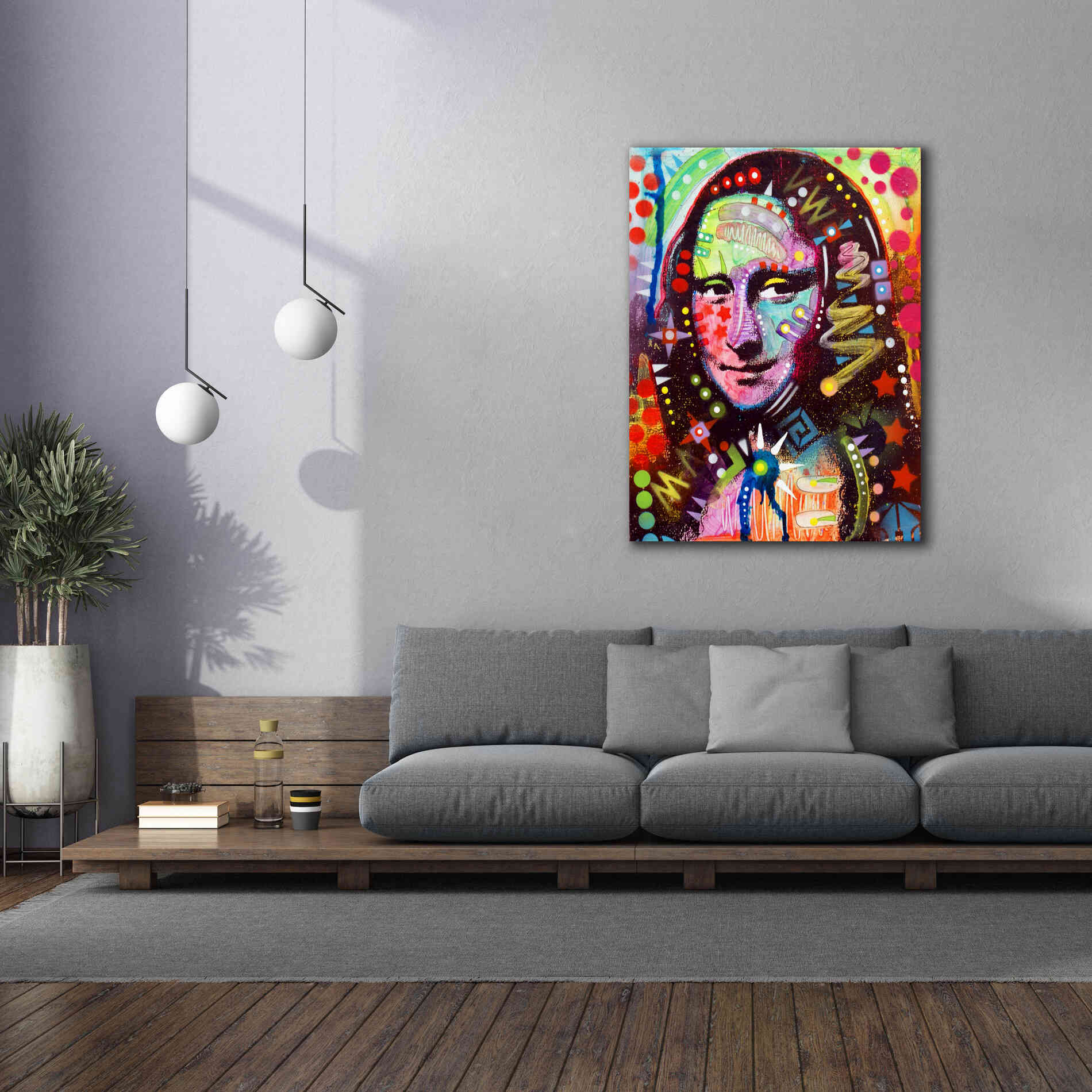 'Mona Lisa' by Dean Russo, Giclee Canvas Wall Art,40x54