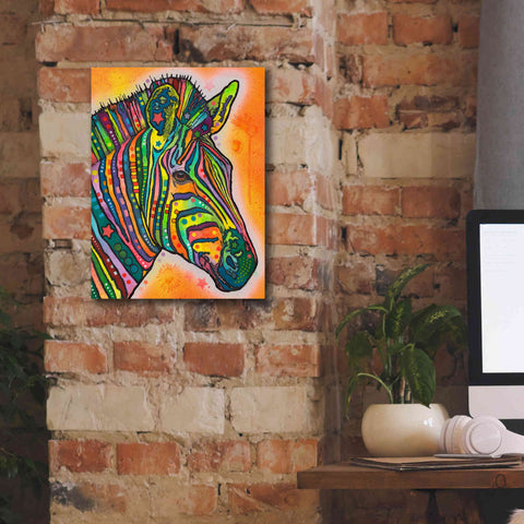 Image of 'Zebra' by Dean Russo, Giclee Canvas Wall Art,12x16