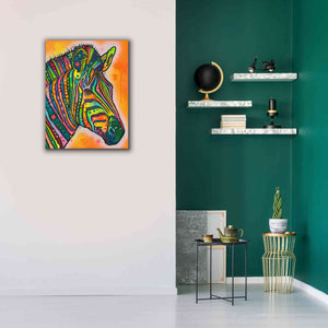 'Zebra' by Dean Russo, Giclee Canvas Wall Art,26x34