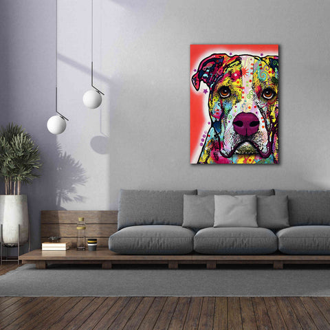 Image of 'American Bulldog 1' by Dean Russo, Giclee Canvas Wall Art,40x54