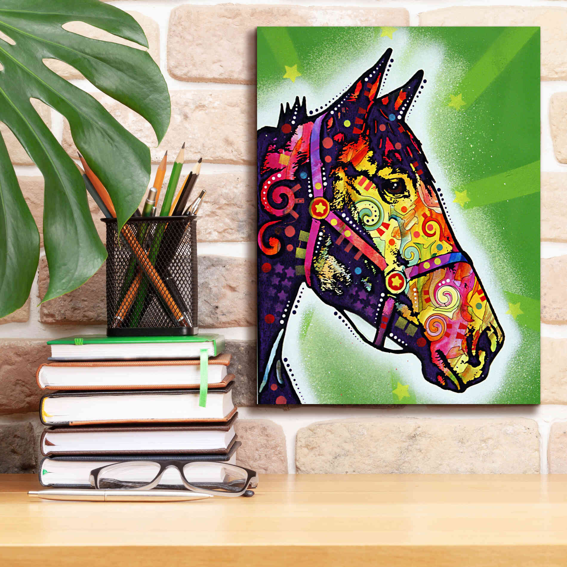 'Horse 2' by Dean Russo, Giclee Canvas Wall Art,12x16