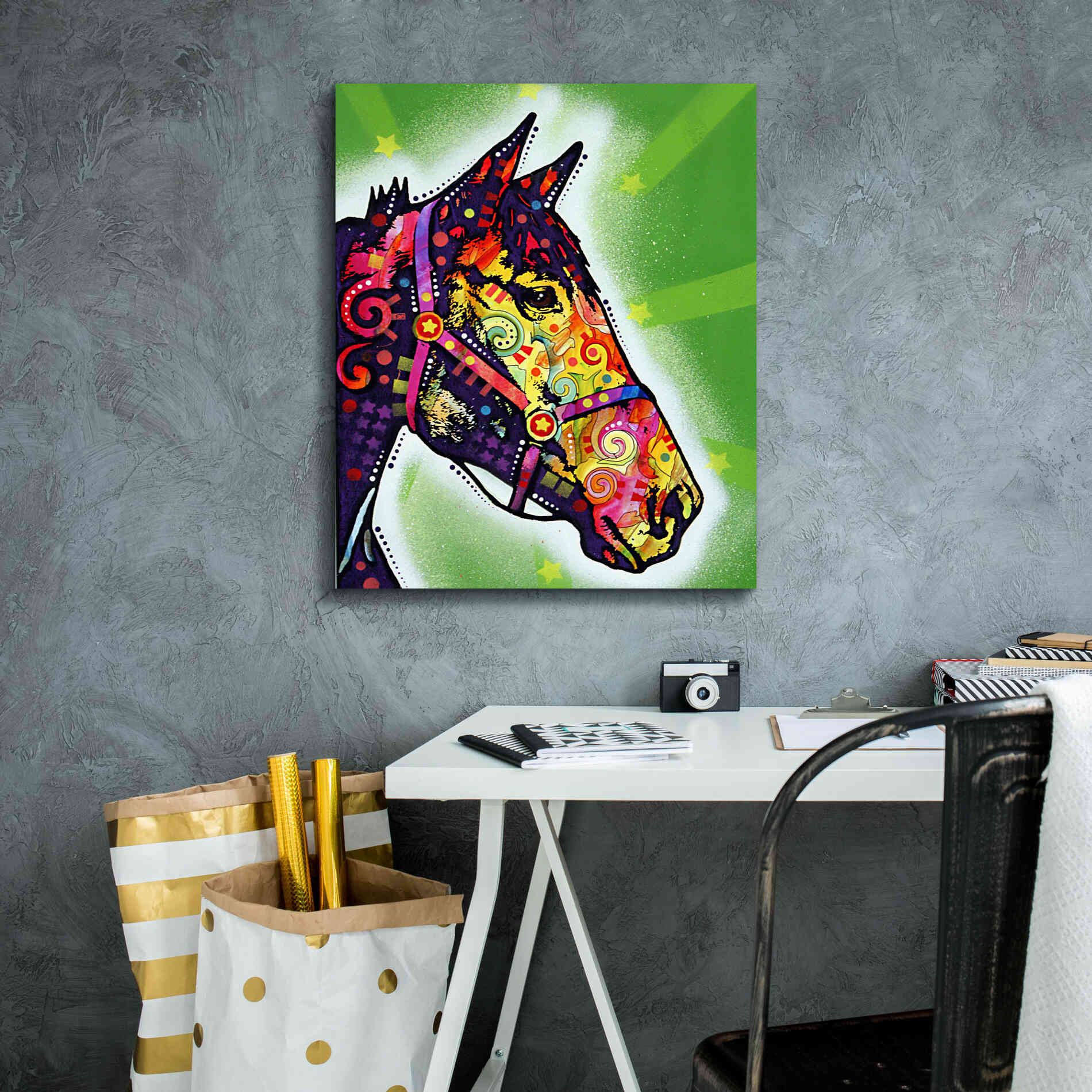 'Horse 2' by Dean Russo, Giclee Canvas Wall Art,20x24