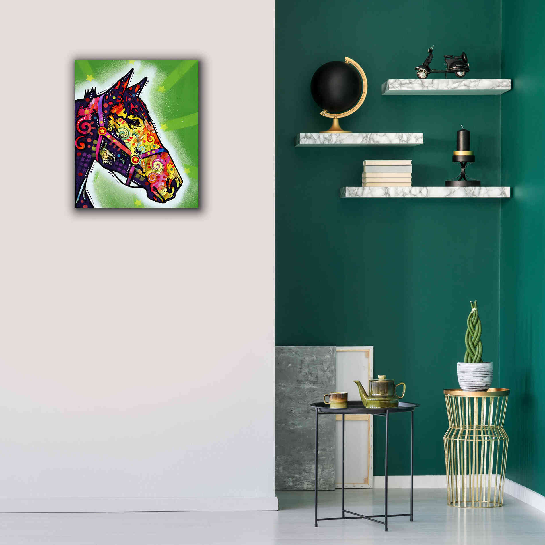 'Horse 2' by Dean Russo, Giclee Canvas Wall Art,20x24
