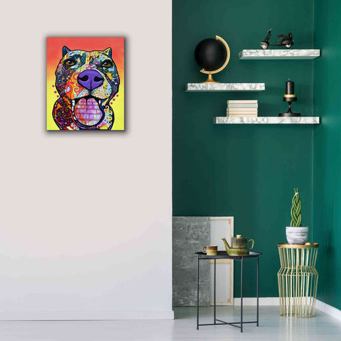 Image of 'Bark Don't Bite' by Dean Russo, Giclee Canvas Wall Art,20x24