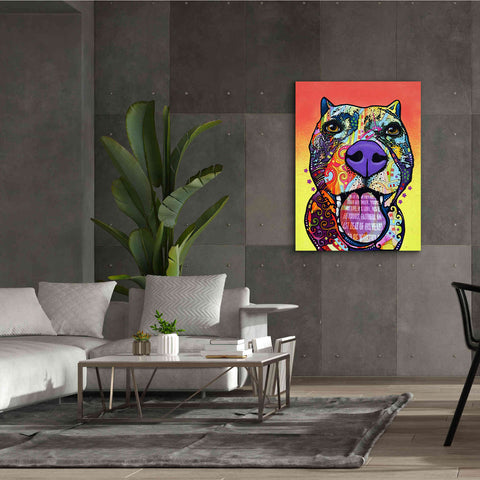 Image of 'Bark Don't Bite' by Dean Russo, Giclee Canvas Wall Art,40x54
