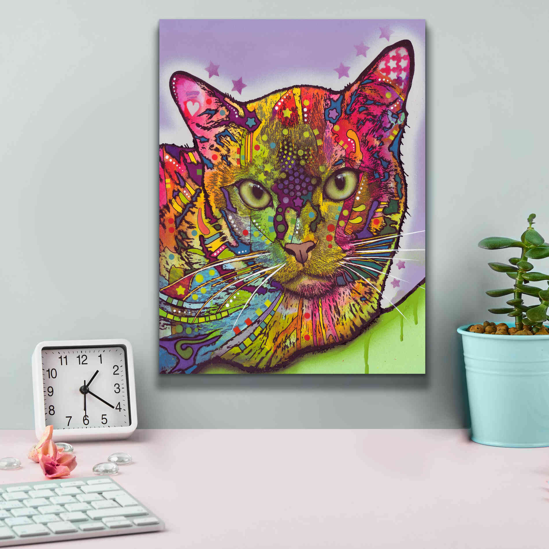 'Burmese' by Dean Russo, Giclee Canvas Wall Art,12x16