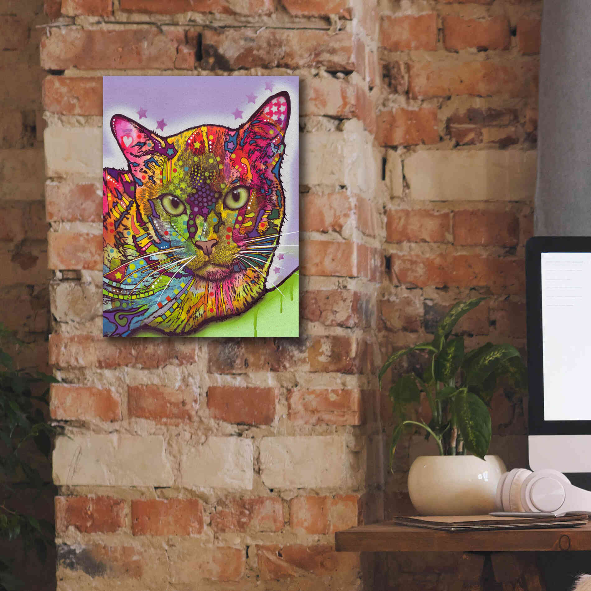 'Burmese' by Dean Russo, Giclee Canvas Wall Art,12x16